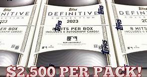 $7,000 CASE OF BASEBALL CARDS?! NEW RELEASE! 2023 TOPPS DEFINITIVE COLLECTION!