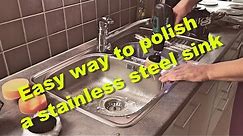 Easy way to polish and remove scratches from a stainless steel sink