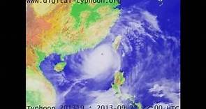 2013年全部的颱風衛星雲圖