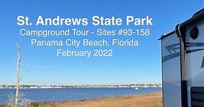 St Andrews State Park Campground Tour Sites 93-158