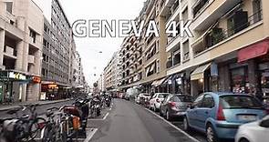 Geneva Switzerland 4K - Driving Downtown
