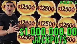 $1,000,000.00 On JACKPOTS In Las Vegas | Part-1