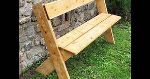 FAI DA TE Creare semplice panchina con bancali pallet epal - Create bench with wooden epal pallets