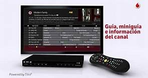 Vodafone TV- Guía, Miniguía e información de canales