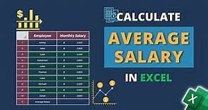 How to Calculate Average Salary in Excel