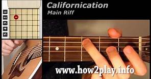 Californication Guitar Lesson | How to play californication