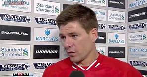 Steven Gerrard's team talk & emotional post match interview
