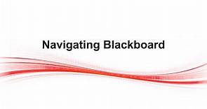 Navigating Blackboard