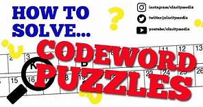 How to Solve Codeword Puzzles
