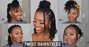 11 Ways to Style your Short Twist | QUICK and EASY Hairstyles