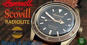 Ingersoll "Scovill" Radiolite 100m [Bronze] Automatic Watch - Review & Unboxing (I05001 / IN-619)