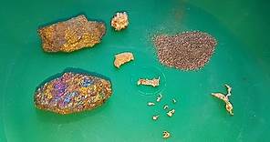 Como se ve el ORO en su Estado Natural (Piedra, Pepita y Polvo) Oro en Bruto
