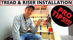 Professional Stair Tread & Riser Installation - Complete Install Process