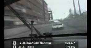 JJ Lehto overtaking Alessandro Nannini at Helsinki ITC 1996