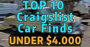 Top 10 Craigslist Cars For Sale By Owner Under $4,000