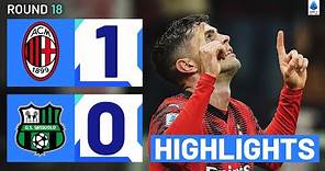 MILAN-SASSUOLO 1-0 | HIGHLIGHTS | Pulisic goal clinches victory for Milan | Serie A 2023/24