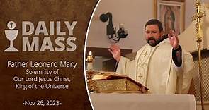 Catholic Daily Mass - Daily TV Mass - November 26, 2023