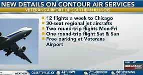 New details announced about Contour Air services at Veterans Airport in Marion, Ill.
