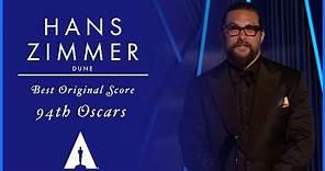 Hans Zimmer Wins Best Original Score for 'Dune' | 94th Oscars