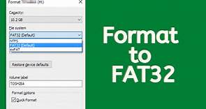 How to Format to FAT32 in Windows 10 [Step by Step Guides]