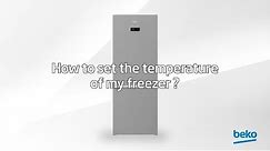 How to set the temperature of my freezer | by Beko