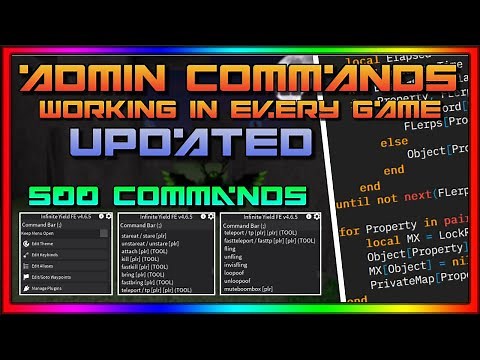 Admin Commands For Any Game Script Zonealarm Results - roblox infinite yield admin script