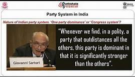 Evolution And Shifts In Party System Dominant Party System