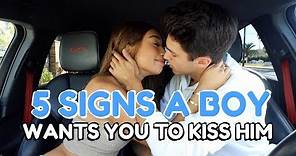 5 SIGNS A BOY WANTS YOU TO KISS HIM (w/ MyLifeAsEva) | Brent Rivera
