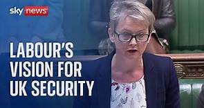 Yvette Cooper outlines Labour’s vision for future security