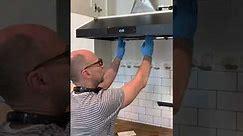Remove microwave to Install a new range hood to achieve better exhaust.