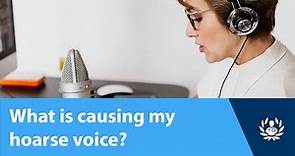 What is causing my hoarse voice?