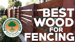 Best Wood for a Horizontal Fence