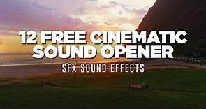 12 FREE Cinematic Opener Sound Effects | Free SFX Sound Effects