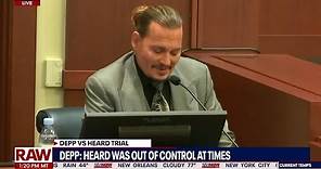 Johnny Depp cracks up court with joke about 'grumpy' that Amber Heard left in bed | LiveNOW from FOX