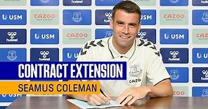 SEAMUS COLEMAN SIGNS CONTRACT EXTENSION AT EVERTON