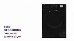 Beko 8 kg Condenser Tumble Dryer - Black | Product Overview | Currys PC World