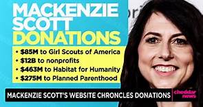 MacKenzie Scott Unveils New Website That Chronicles Donations