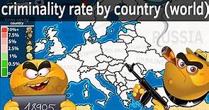criminality rate in every country of the world