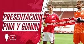 PRESENTACIÓN | Tomás Pina y Gianni Cassaro presentados como nuevos jugadores del Real Murcia