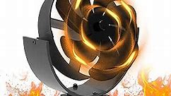 Wood Stove Fan, 7-Blade Heat Powered Fireplace Fan, 180° Head Rotation, Quiet Operation Circulating Warm Air Non Electric Eco Fan For Wood/Log Burner/Fireplace, Upgrade Design