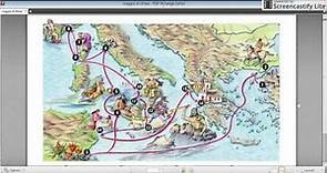 Odissea: il viaggio di Ulisse (cartina)