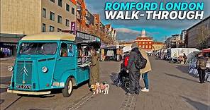 Sunny walk around Romford, London 🇬🇧, a large town located in East London