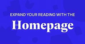 01. Expand your reading with the Perlego Homepage