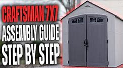 Craftsman 7' X 7' Resin Shed Assembly - Step By Step