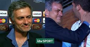 Jose Mourinho after winning the Champions League with Inter | ITV Sport Archive