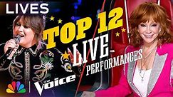 Every Performance from the Top 12 Lives | The Voice | NBC