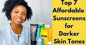 Top 7 Affordable Sunscreens for Darker Skintones|NON ASHY-NO WHITE CAST|Doctor Recommended!