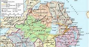 mapa de Irlanda del Norte