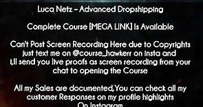 Luca Netz course - Advanced Dropshipping download
