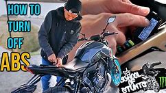 HOW TO TURN OFF ABS IN YAMAHA MT07 [ SCHOOL OF STUNTS EP.2 ]